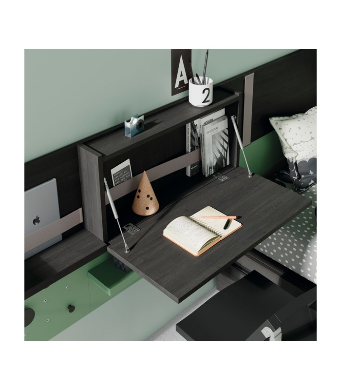 Mesa escritorio abatible y plegable de pared • Mesa Secreter