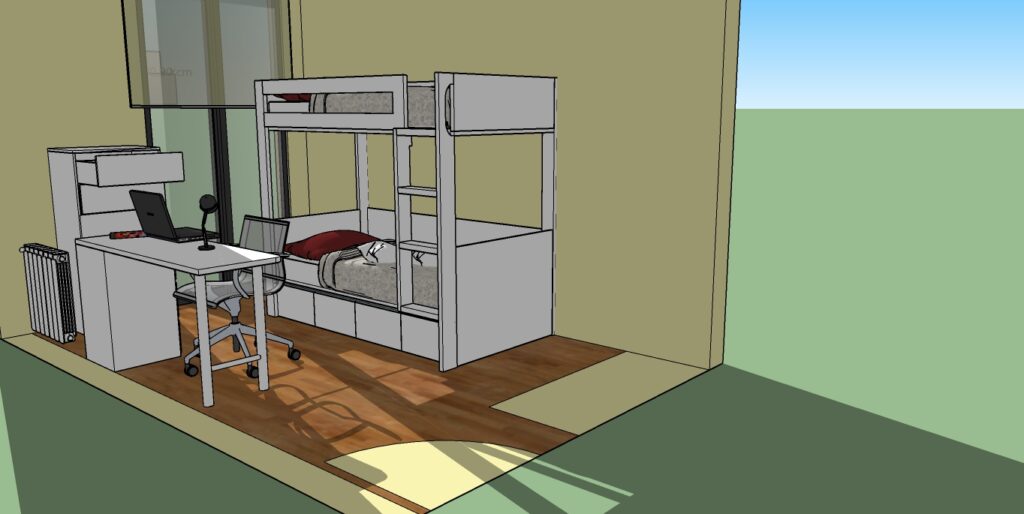Habitación a medida: proyecto y diseño en 3D