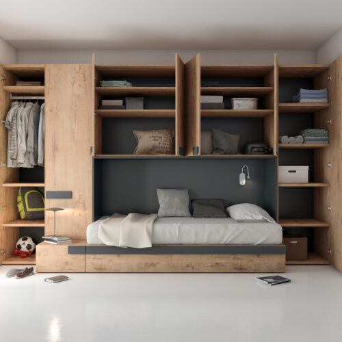 Dormitorio Compacto con cama nido • VITA 14